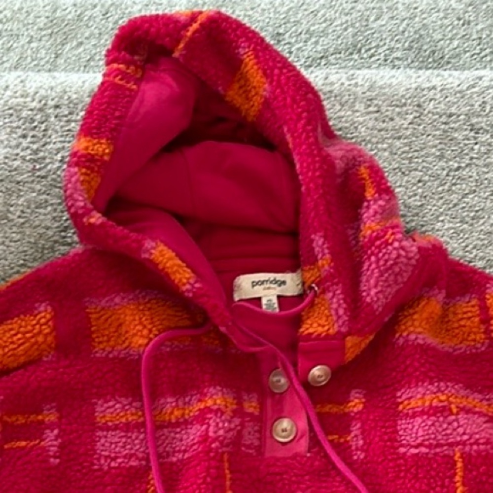 Anthropologie Porridge Quinn Sherpa Fleece Hoodie - Picture 8 of 13